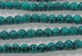 CTU1672 15.5 inches 6mm round synthetic turquoise beads