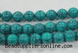 CTU1673 15.5 inches 8mm round synthetic turquoise beads