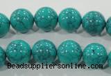 CTU1676 15.5 inches 14mm round synthetic turquoise beads