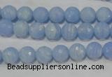 CTU1743 15.5 inches 8mm faceted round synthetic turquoise beads