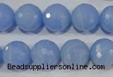 CTU1746 15.5 inches 14mm faceted round synthetic turquoise beads