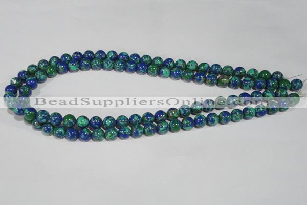 CTU1813 15.5 inches 8mm round synthetic turquoise beads