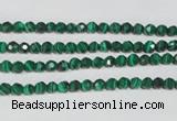 CTU1821 15.5 inches 4mm faceted round synthetic turquoise beads