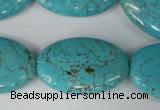 CTU1896 15.5 inches 20*30mm oval imitation turquoise beads