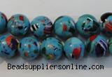 CTU2003 15.5 inches 10mm round synthetic turquoise beads