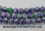 CTU2151 15.5 inches 6mm round synthetic turquoise beads