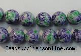 CTU2153 15.5 inches 10mm round synthetic turquoise beads