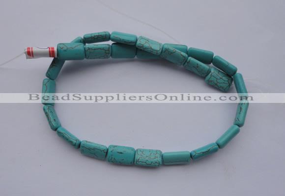 CTU24 15.5 inches 10*15mm rectangle blue turquoise beads Wholesale