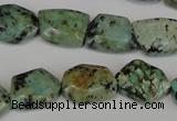 CTU2482 15.5 inches 12*16mm - 13*18mm freeform African turquoise beads