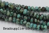 CTU405 15.5 inches 3*6mm rondelle African turquoise beads wholesale