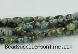 CTU406 15.5 inches 4*6mm rice African turquoise beads wholesale