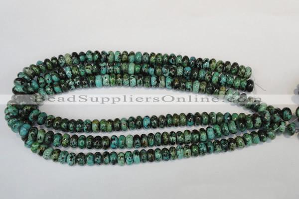 CTU484 15.5 inches 6*10mm rondelle African turquoise beads wholesale