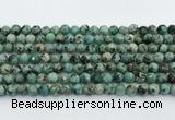 CTU518 15.5 inches 6mm faceted round African turquoise beads wholesale