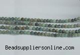 CTU563 15.5 inches 6mm round matte african turquoise beads