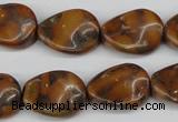 CTW75 15.5 inches 15*20mm twisted oval jasper gemstone beads