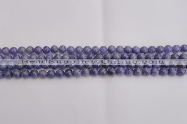 CTZ502 15.5 inches 7mm round natural tanzanite gemstone beads