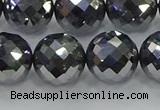 CTZ615 15.5 inches 14mm faceted round terahertz beads wholesale