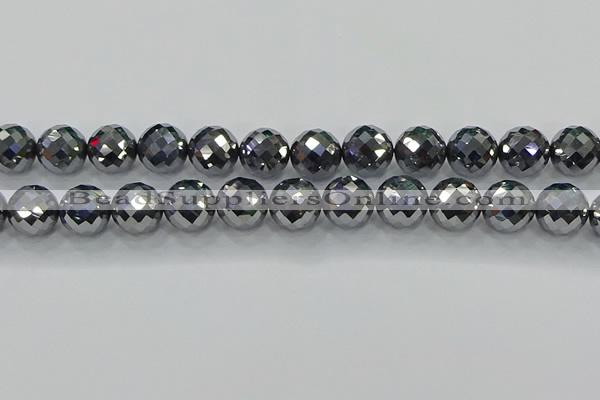 CTZ615 15.5 inches 14mm faceted round terahertz beads wholesale