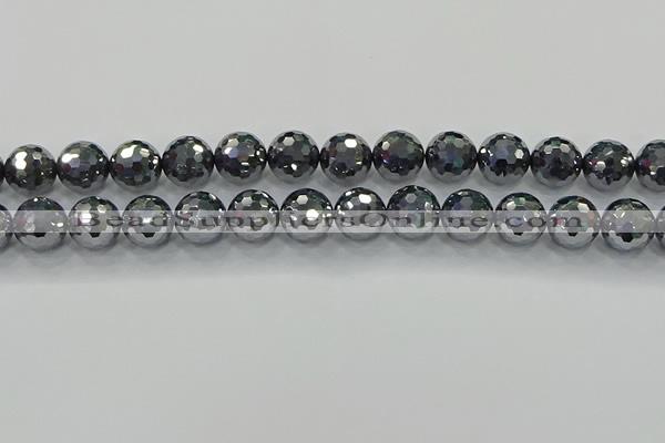 CTZ623 15.5 inches 10mm faceted round terahertz beads wholesale