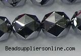 CTZ635 15.5 inches 14mm faceted nuggets terahertz beads wholesale