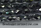 CTZ646 15.5 inches 5*8mm faceted rice terahertz beads wholesale