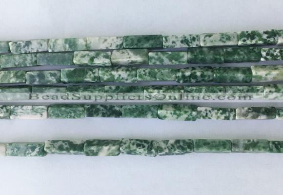 CUBS14 15 inches 4*13mm cuboid Qinghai jade beads wholesale