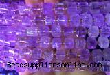 CUBS20 15 inches 8*8mm faceted cube amethyst gemstone beads