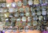 CUBS27 15 inches 8*8mm faceted cube prehnite gemstone beads