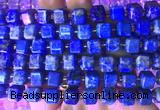 CUBS30 15 inches 8*8mm faceted cube lapis lazuli gemstone beads