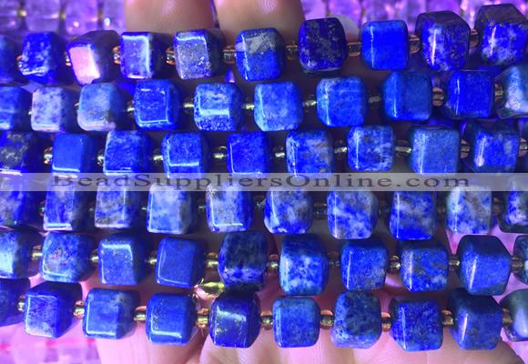 CUBS30 15 inches 8*8mm faceted cube lapis lazuli gemstone beads