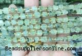 CUBS56 15 inches 6 - 7mm cube prehnite gemstone beads wholesale