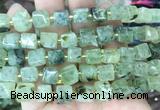 CUBS58 15 inches 8 - 9mm cube prehnite gemstone beads wholesale