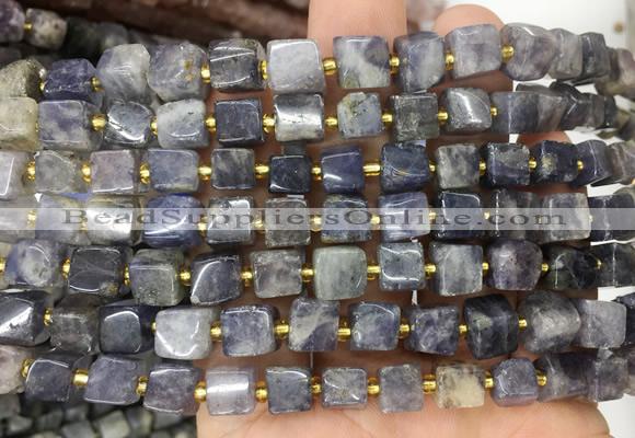 CUBS80 15 inches 6 - 7mm cube iolite gemstone beads wholesale