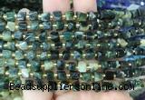 CUBS95 15 inches 5 - 6mm cube emerald gemstone beads wholesale