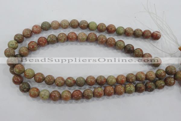 CUG104 15.5 inches 12mm round Chinese unakite beads wholesale