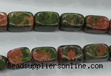 CUG67 15.5 inches 8*12mm nuggets unakite gemstone beads wholesale