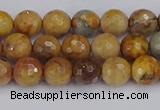 CVJ22 15.5 inches 6mm faceted round venus jasper beads wholesale