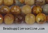 CVJ23 15.5 inches 8mm faceted round venus jasper beads wholesale