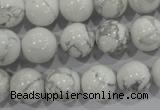 CWB204 15.5 inches 12mm round natural white howlite beads wholesale