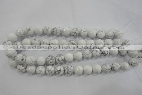 CWB205 15.5 inches 14mm round natural white howlite beads wholesale