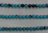 CWB550 15.5 inches 2mm round howlite turquoise beads wholesale