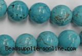 CWB559 15.5 inches 14mm round howlite turquoise beads wholesale