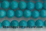 CWB850 15.5 inches 4mm round howlite turquoise beads wholesale