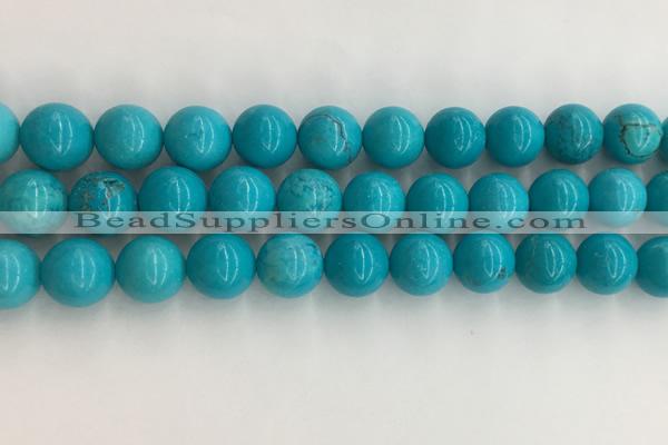 CWB854 15.5 inches 12mm round howlite turquoise beads wholesale