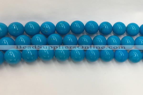 CWB861 15.5 inches 12mm round howlite turquoise beads wholesale