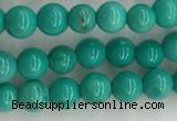 CWB863 15.5 inches 4mm round howlite turquoise beads wholesale