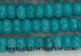 CWB901 15.5 inches 2*4mm faceted rondelle howlite turquoise beads