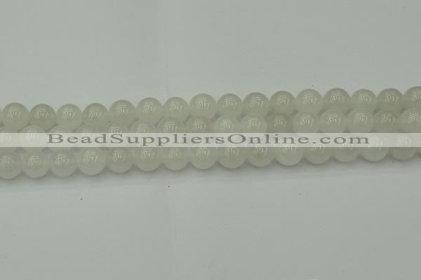 CWH53 15.5 inches 10mm round white jade beads wholesale