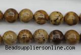 CWJ253 15.5 inches 10mm round wood jasper gemstone beads wholesale