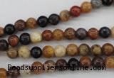 CWJ280 15.5 inches 5mm round wood jasper gemstone beads wholesale